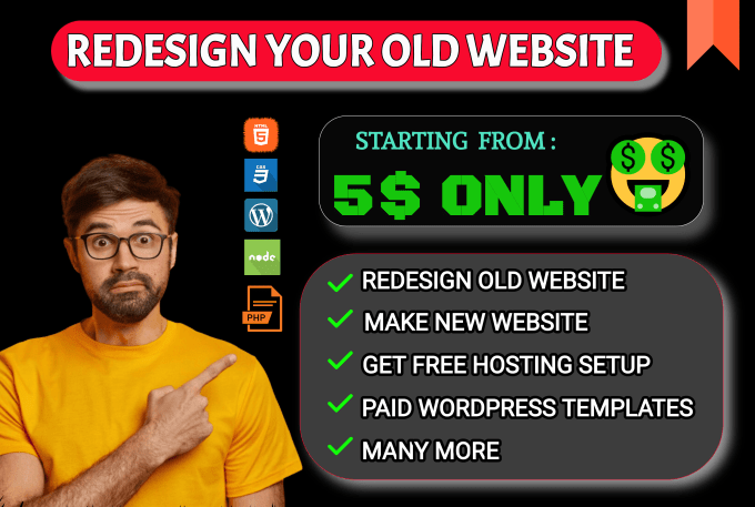 Bestseller - redesign old website or redesign old wordpress website