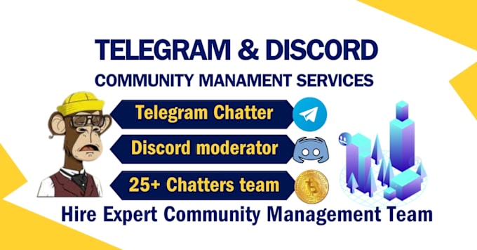 Gig Preview - Be telegram community manager boost engagement, chatters