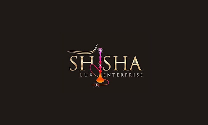 Gig Preview - Create hookah, wine, smoke, lounge, bar,  logo