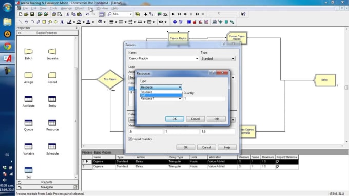 Gig Preview - Do problem solving in arena simulation and simio software