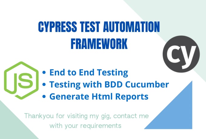 Gig Preview - Do automate web UI and check API responses through cypress