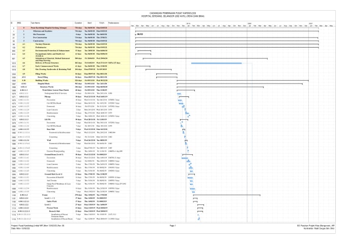 Gig Preview - Deliver precise gantt and wbs by using primavera p6 and ms project