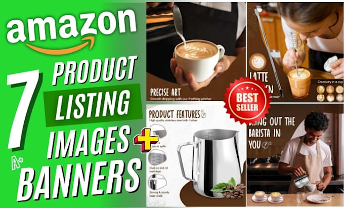 Gig Preview - Design amazon listing images and amazon ebc or a plus content banners