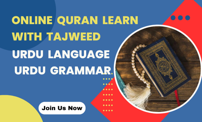 Gig Preview - Be your urdu language urdu grammar quran with tajweed teacher