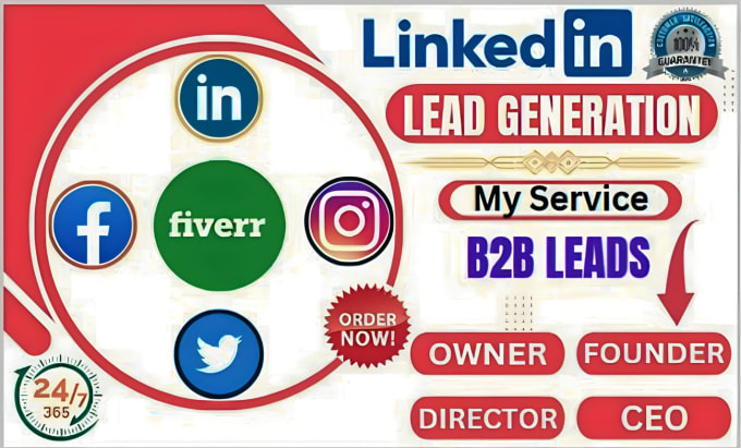 Gig Preview - Highly targeted b2b linkedin lead generation and email list building