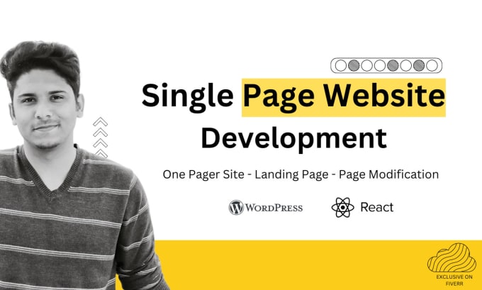 Gig Preview - Create a single one page wordpress website