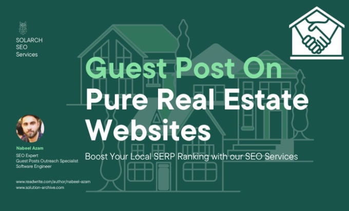 Gig Preview - Guest post your article on real estate websites