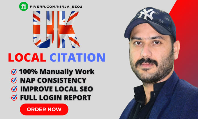 Gig Preview - Do UK local citations business listing for you business local seo