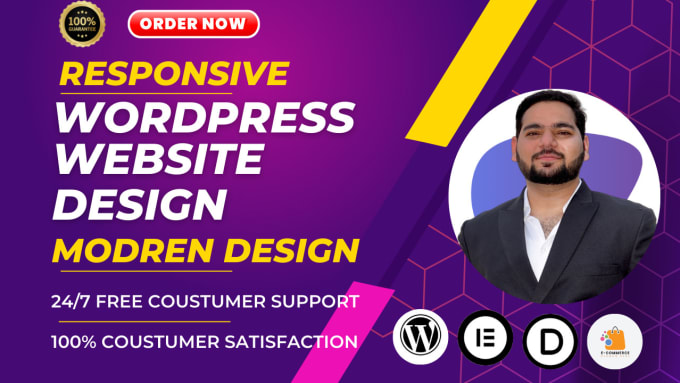 Gig Preview - Build responsive wordpress website design and website development