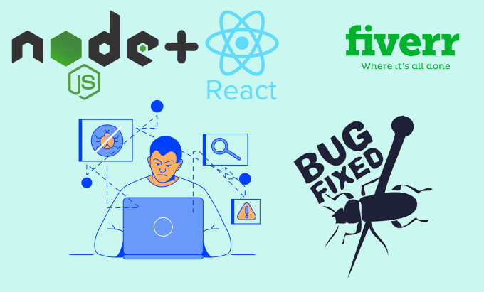 Gig Preview - Fix react, node, javascript,HTML,CSS, bugs, issues, errors