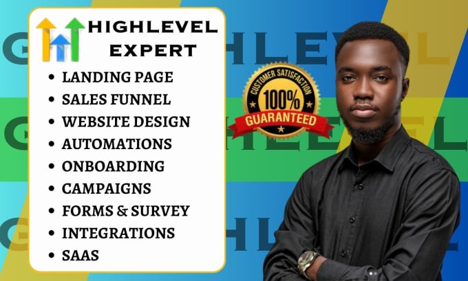 Gig Preview - Gohighlevel sales funnel gohighlevel landing page gohighlevel expert