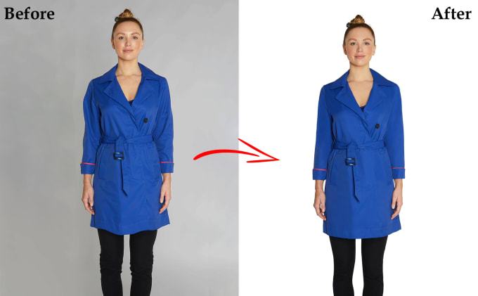 Gig Preview - Remove background, wrinkles remove from the clothing, fashion photo editing