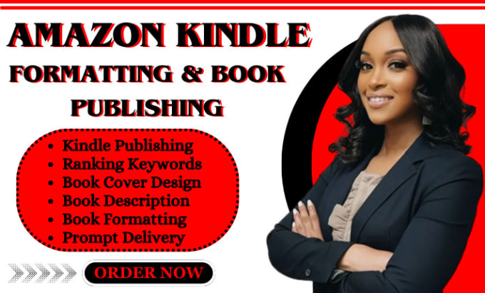 Gig Preview - Do amazon kdp book publishing, book formatting on amazon kindle