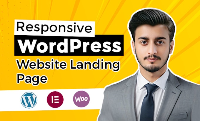 Gig Preview - Do responsive wordpress website landing page design