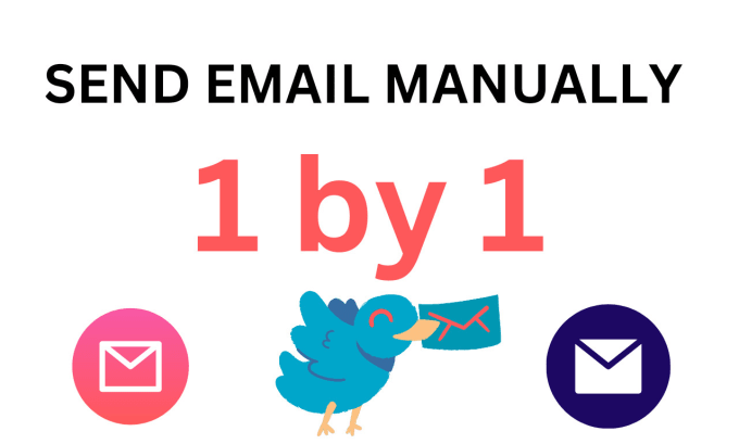 Gig Preview - Send 1000 emails manually one by one