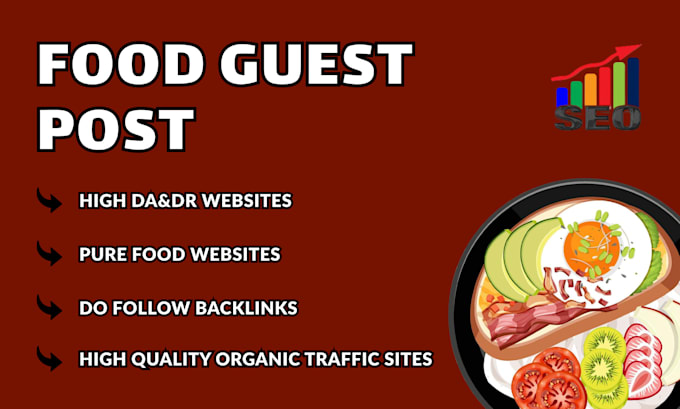 Gig Preview - Provide high quality guest post on food and cooking blogs