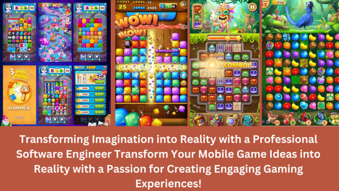 Gig Preview - Building mobile game, 2d mobile game, android game, unity game development