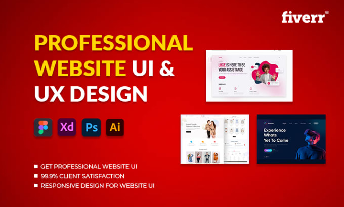 Gig Preview - Design your website ui ux with creative and clean