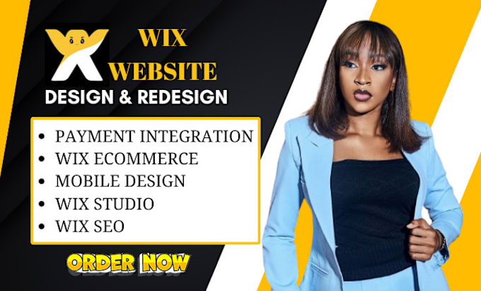 Gig Preview - Wix website redesign wix website design wix website redesign wix ecommerce store