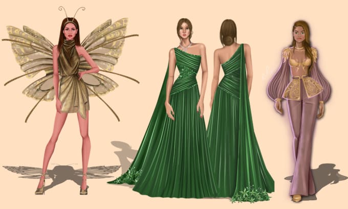 Gig Preview - Transform your ideas into a stunning fashion illustration