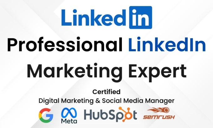 Gig Preview - Linkedin marketing expert for effective brand growth