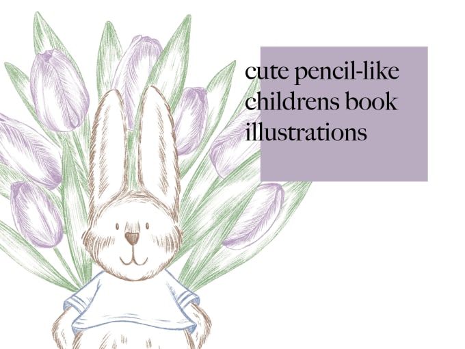 Gig Preview - Draw beautiful pencil drawn childrens book illustrations