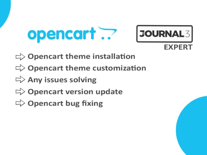 Gig Preview - Be your expert in resolving bugs or building new site with opencart