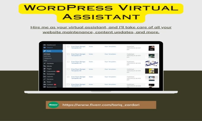 Gig Preview - Be your longterm wordpress virtual assistant