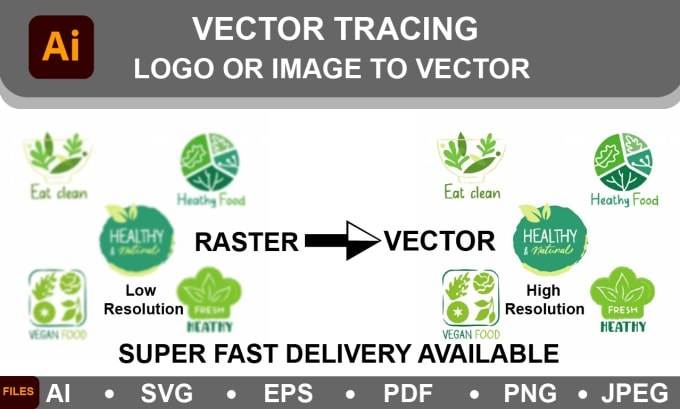 Gig Preview - Do trace your logo and image,sketch into vector