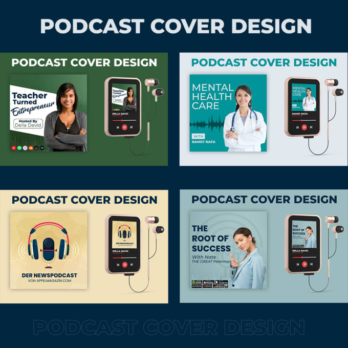 Gig Preview - Design a unique podcast cover art, podcast cover, cd cover professionally