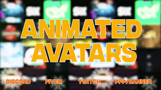 Animate your twitch , , discord pfp, icon, banner by Master_freezai