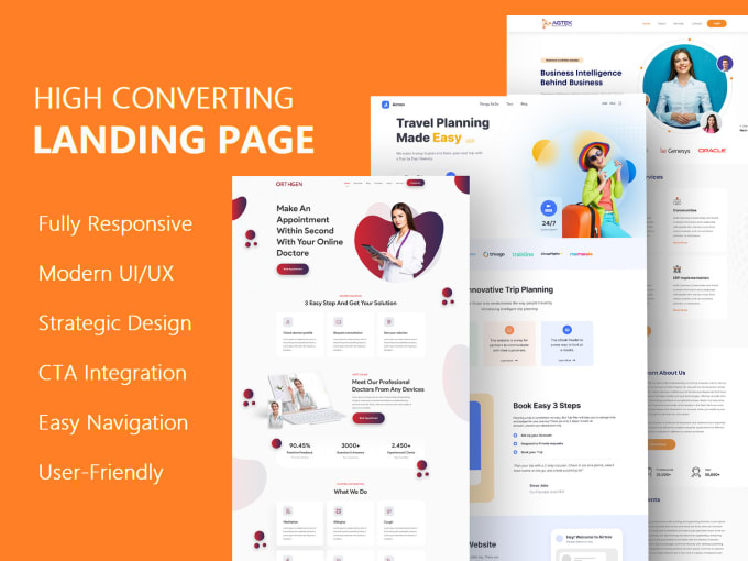 Gig Preview - Create responsive wordpress landing page design that converts