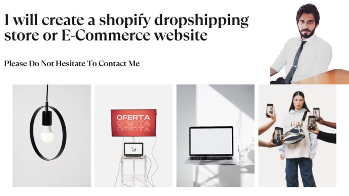 Gig Preview - Create a shopify dropshipping store or shopify website