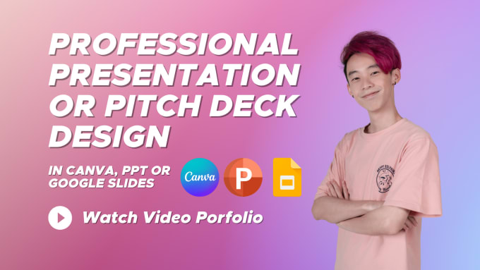 Gig Preview - Design presentation slide deck pitch for powerpoint canva