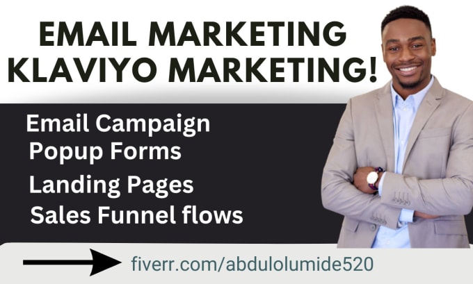 Gig Preview - Setup and design your klaviyo email marketing campaigns and flows