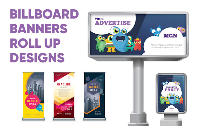 Gig Preview - Design banner, billboard, signage and roll up banner design