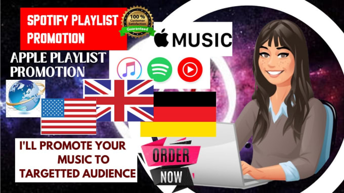 Gig Preview - Submit your song to 900k playlist, grow spotify listeners USA germany promo