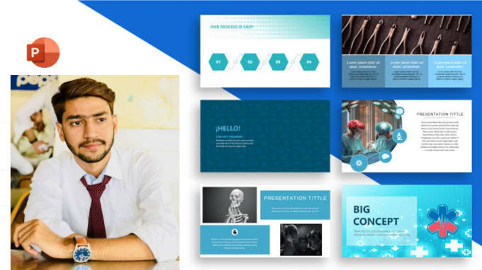 Gig Preview - Design a powerpoint presentation, slide and template