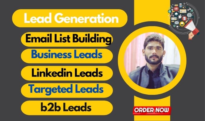 Gig Preview - Do accurate b2b linkedin lead generation, email list building, business lead