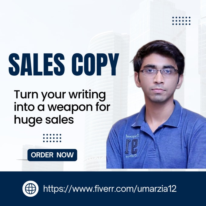 Gig Preview - Craft persuasive sales copy and sales page copywriting