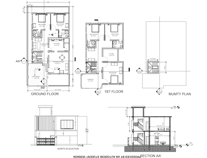 Gig Preview - Draw your  2d and 3d  drawings in revit,autocad