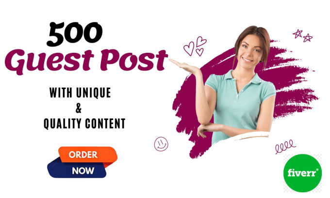 Gig Preview - Publish 500 dofollow guest post