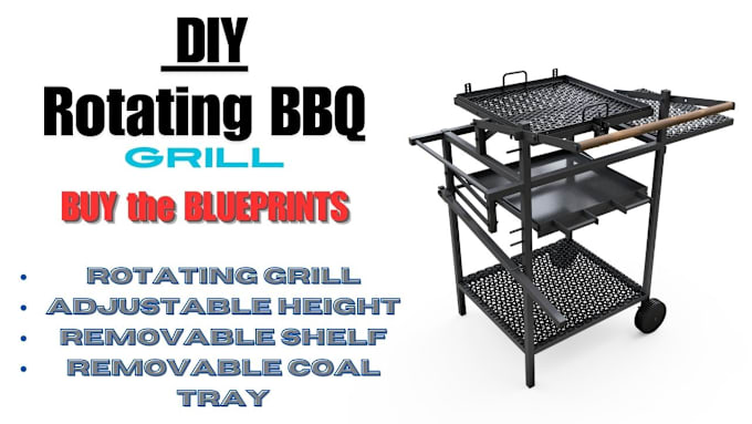 Gig Preview - Design your rotating barbeque grill