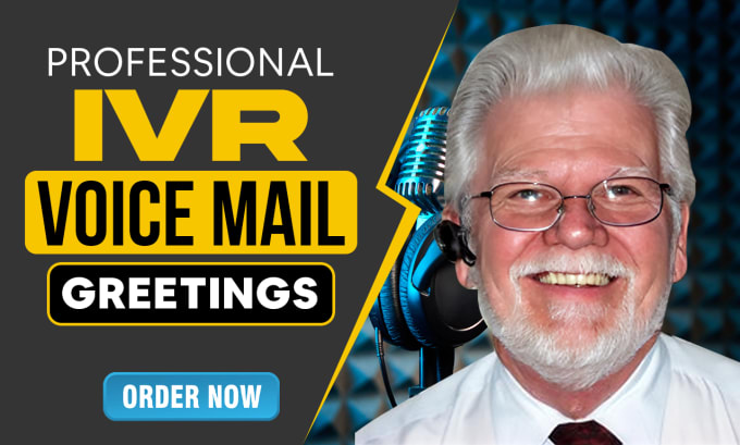 Gig Preview - Record a professional IVR voiceover or voicemail greeting