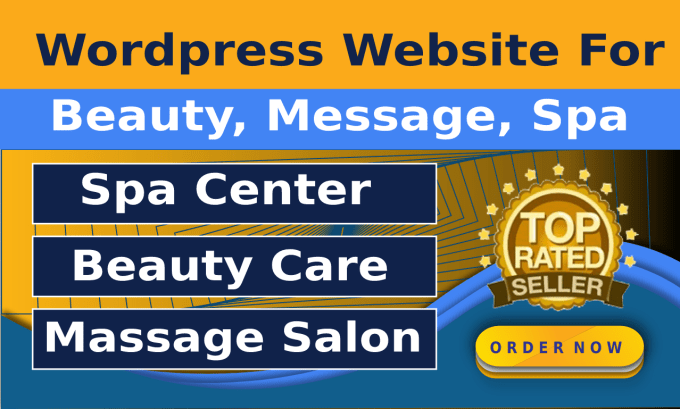 Gig Preview - Design or redesign your spa , beauty care or massage therapy wordpress website