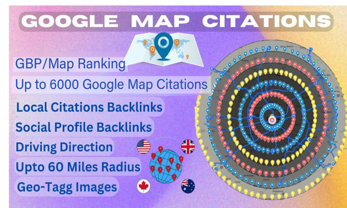 Gig Preview - Provide 6000 google map citations for local seo and map ranking