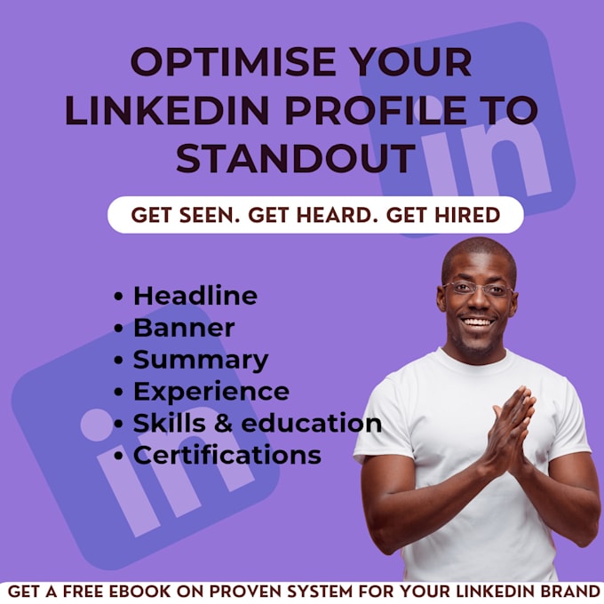 Gig Preview - Optimise your linkedin profile to get you noticed and hired