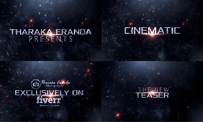 Gig Preview - Create stunning cinematic teaser titles trailer video editing