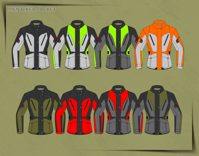 Gig Preview - Design motorbike racing jacket and technical details