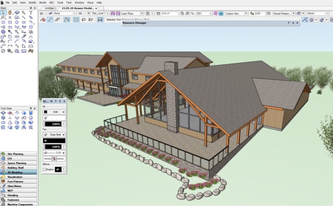 Gig Preview - Do paper to vectorworks plans and vectorworks 3d model